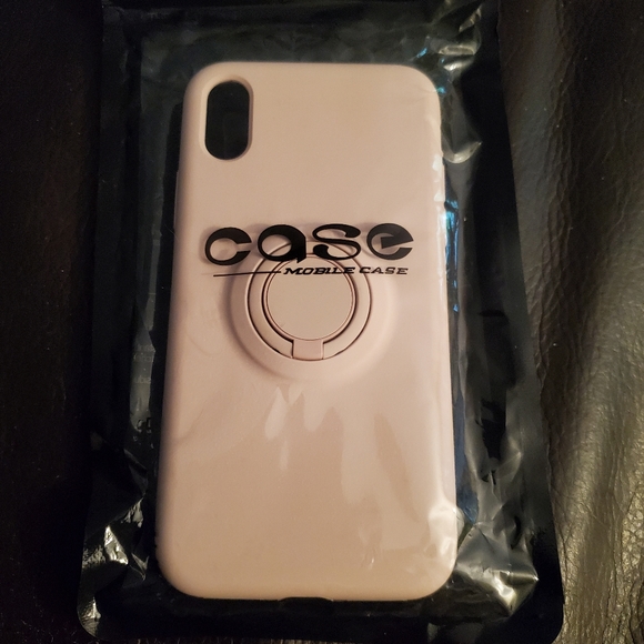 Kumeek IPHONE XS silicone stand case in sand pink NWT - Picture 1 of 2